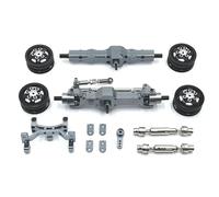 Metal Upgrade, Axle, Servo Mount, Wheel Hub, Drive Shaft, For WPL 1/10 C74 RC Car Parts(Dark Grey)