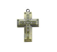 Metal USB Flash Drive Cross Shape U disk Bronze USB2.0 PenDrive for External Data Storage (Cross 64GB)