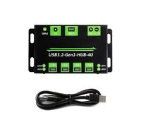 Metal USB hub with 4 USB 3.2 Gen1 ports integrated LED indicator and up to 2A output per port