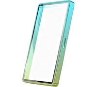 Metal UV Protection Case Plate for 35pt PSA Graded Cards - Robust Aluminium Oxide Glass, Multi-Point Magnetic Closure, Stackable Metal Frame, Blue/Yellow Gradient