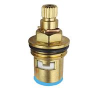 Metal Valve Tap, Valve Tap Replacement 20 Gears, 1/2" Quarter, Brass, Gland, Insert, Quick Anticlockwise Openning ，F-Type Double Thread