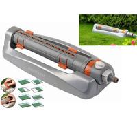 Metal Variable Width Oscillating Garden Sprinkler With Quick Click Connection