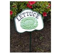 Metal Vegetable Markers Plants Labels Garden Decoration Sign Outdoor Ornament Veg Tags Heavy Duty (Lettuce)