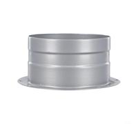 Metal Vent Pipe Flange Fitting For HVAC Ventilation, Wall Air Pipe Hose Adapter With High Temp Resistance Up To 220°C-Smooth Low Noise, Gray,(100mm)