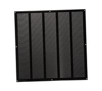 Metal Ventilation Grille Insect Protection Exhaust Air Supply Grille (500x500cm / 20x20'', Black)