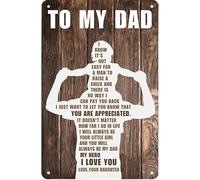 Metal Vintage Tin Sign to My Dad If I Could Give You One Thing in Life Poster Gift for Dad from Daughter Birthday Gift Vintage Wall Decor for Home Bar Pub Garage Retro Wall Art Plaque