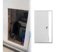 Metal Wall Access Panel with Lock, Electrical Plumbing for Drywall, White Attic Hatch Service Door, Flush Hole Cover(20x46in)
