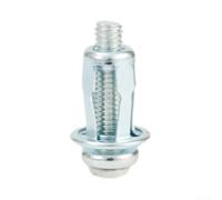 Metal Wall Anchor 10PCS Set with Bolts for Hollow Panels - M5/M6 Galvanized Carbon Steel Fasteners for Iron, Aluminum, Plastic Plates - Compatible with Carriage(M6)