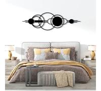 Metal Wall Art, Futuristic Shapes Geometric Metal Wall Art, Abstract Minimalist Line Decoration, Modern Sculpture Home Decor, Hanging for Living Room,Bedroom Hallway and Stairs Nature H