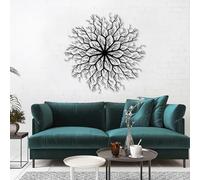 Metal Wall Art Metal Tree Decor, Art, Tree Art, Tree Decor, Art, Modern Art, Decor for Bedro(Black, 19x19in|47x47cm)
