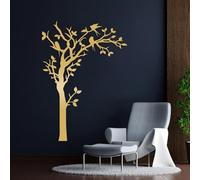 Metal Wall Artwall Decorblack Birds On Tree Branch Tree Of Life Rustic Bird Work Decoration Modern Sculpture For Living Room Bedroom Hallway And Stairs (Gol
