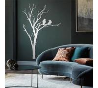 Metal Wall Artwall Decorblack Birds On Tree Branch Tree Of Life Rustic Bird Work Decoration Modern Sculpture For Living Room Bedroom Hallway And Stairs (Sil