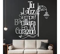 Metal Wall Artwall Decorblack Motivational Inspirational Quote Motivational Work Decoration Modern Sculpture For Living Room Bedroom Hallway And Stairs (Sil