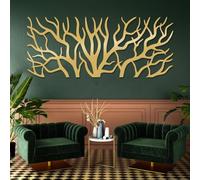 Metal Wall Artwall Decorgold Tree Of Life Tree Branch Roots Large Tree Of Life Work Decoration Modern Sculpture For Living Room Bedroom Hallway And Stairs Nature Home Deco