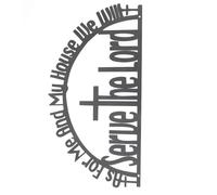 Metal Wall Bible Scriptures Decor Iron Black Hangable Ornament