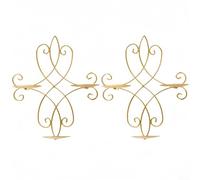 Metal Wall Candle Holders 2 Pcs for Enhancing Your Home's Decorative Style (Gold)