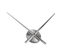 Metal Wall Clock Movement Set with Open-Face Analog Hands, Silver | Quartz Movement, Single-Sided Analog Display, Decorative Open-Face Format for Living Rooms and Interior Workspaces