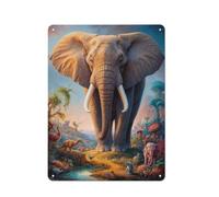 Metal Wall Decor 40x30cm, Beyond The Elephant, Home Decor | For an office refresh, metal plaques make an easy decor gift for garage and workshop fans.