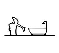 Metal Wall Decor | Funny 2d Bathtub Man Wall Art Bathroom Decor,Decorative Sign Home Decorations for Kitchen Bathroom Entryway Bedside Balcony Dorm Living Room Studio