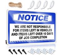Metal Wall Decoration Door Vintage Style | Notice We Are Not Responsible For Items Left In Vehicles And Items Left Over 10 Crazy Retirement Home Decor(30X40CM)