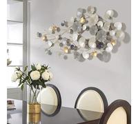 Metal Wall Decoration - Luxury Gold Antique Look Leaves Art for Home Decor, Elegant Wall Object, Stylish Vintage Design