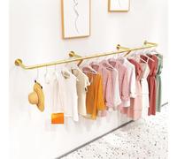 Metal Wall Display Rack for Clothing Shirts Shoes & Bags - Modern Simple Design 170cm Height 450cm Length Perfect for Commercial Use