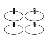 Metal Wall Hanger Rings for Flower Pots Designed to Support Ring Planters with Smooth Edges and Rounded Corners for Safe Handling (8in)
