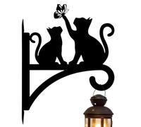 Metal Wall Hooks for Plants Wall Hook Cat Shape for | Lantern holder and planter holder homeowners gardeners tenants apartment living room bedroom balcony patio R