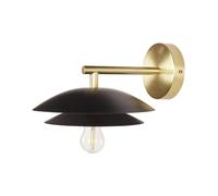 Beliani Modern Wall Lamp Lasolo Metal Black