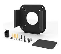Metal Wall Mount for Mac Mini M4 Under Desk Stand Compatible with Mac Mini M4 / M4 Pro with Anti-Scratch Pad Monitor VESA Mounting Bracket Holder for Mac Mini M4 Accessories with Mouse Pad & Cable Tie
