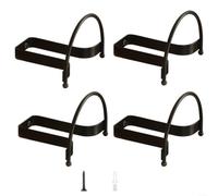 Metal Wall-Mount Hat Rack With 4 Brackets And Screws Designed To Keep Hats Organized, Off The Floor, And Visually Appealing In Any Living Space