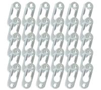 Metal Wall Mount Snap Hanger Hook Bracket for Secure Picture Frame and Mirror Fixing with Invisible Design (30pcs)