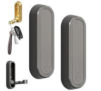 Metal Wall-Mounted Folding Hooks for Bathroom Space-Saving Design for Coats & Keys Gray (2 Pack) - Durable Stylish and Easy to Install
