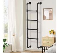 Metal Wall Mounted Ladder for Home Use, Suitable for Loft, Attic, Basement, and Emergency Escape Applications