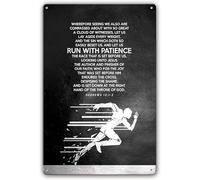 Metal Wall Sign Hebrews 5.9:1-2 Poster Bible Verses Decor Scripture Art For Living Room Decoration Prints Modern Paintings Bathroom Tin 6x8 Inch