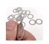Metal Washers 10/50pcs 0.1mm 0.2mm 0.3mm 0.5mm M2 M3 M4 M5 M6 M7 M8 M9 M10 M12 13 14 to M40 304 Stainless Steel Adjusting Shim Gasket Ultra Thin Plain Flat Washer(0.3mm Thick,50pcs M8x12)