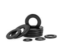 Metal Washers for Screws and Screws Bolts, 2/10/20/25/50 M1.6 M2 M2.5 M3 M3.5 M4 M5 M6 M8 M10 M12 GB97 DIN125 Black 304 A2 Stainless Steel Flat Washer Plain(M4x12x0.9mm 50pcs)