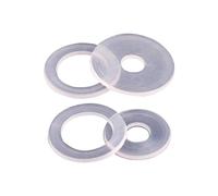 Metal Washers for Screws and Screws Bolts, Clear Nylon Plastic Flat Washer Transparent Insulating Plain Gasket M3 M3.5 M4 M5 M5.8 M6 M8 M10 M12 M14 M16 M18 M20(20Pcs M10x13x1)
