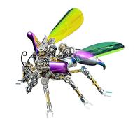 Metal Wasp Puzzle Building Set,Collectible Mechanical Insect Engineering Crafts for Home Office Decoration & Gift, 200+Pcs 3D Puzzles for Adults