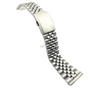 Metal Watch Strap Durable Stainless Steel Replacement Wristband Design Unisex Accessories 18mm 20mm 22mm(Silver,18mm)