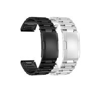 metal watch strap, Premium 26mm & 22mm Stainless Steel Metal Watch Band for Garmin Fenix 6, 6X, 7X, 7 Solar, Pro, 5 Plus, Instinct, epix Gen 2 - Durable & Stylish Replacement Strap(Silver,22mm)