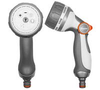 Metal Water Sprayer Hose Gun Model En56M - 7-Pattern Adjustable Nozzle, Quick Connect Adaptor, Slider Trigger