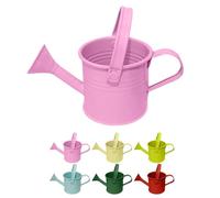 Metal Watering Can, Galvanized Watering Can, Sprinkling Can Tinplate Shower Bucket for Flowers, Lightweight Pink Gardening Tool Accessories for Outdoor Indoor Plants (A)