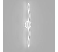 Metal Waves Long Wall Lamp, - Linear Wall Sconce with Acrylic Strip Shade, Modern LED Wall Lights, Simple Living Room Sofa Side Decorative Lighting Atmosphere Light 6000K , hanging modern chandel