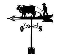 Metal Weather Va ne Ornament Weather Va ne Stainless Steel Va ne Measuring Tool Garden Yard Roof Direction Indicator Easy Use