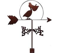 Metal Weather Vane, Animal Stainless Steel Weathervane for Outdoor Roof Garden Yard Decoration Hollow Carved Design Wind Direction Indicator Kit