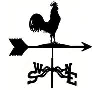Metal Weather Vane Animals Silhouette Weathervane for Garden Creative Retro Design Wind Direction Indicator for Garden Patio Yard Ornament Decoration
