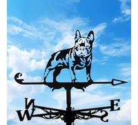 Metal Weather Vane - Durable Stainless Steel Weather Vane Metal Wind Spinners for Outdoor Decor, Weathervane with Easy Install for Gardens and Sheds, Garden Spinners, Garden Decor, Dog