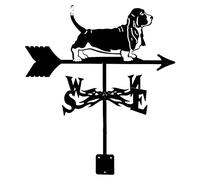 Metal Weather Vane for Brazilian Dogs, Stainless Steel Garden Weathervane, Wind Direction Indicator for Outdoor Iron Roof, Outdoor Yard Decoration