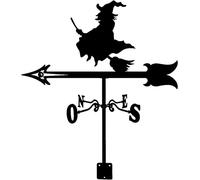 Metal Weather Vane Weathervane Outdoor Ornament Wind Vane Garden Yard Roof Wind Direction Indicator with Roof Mount(Style 3)